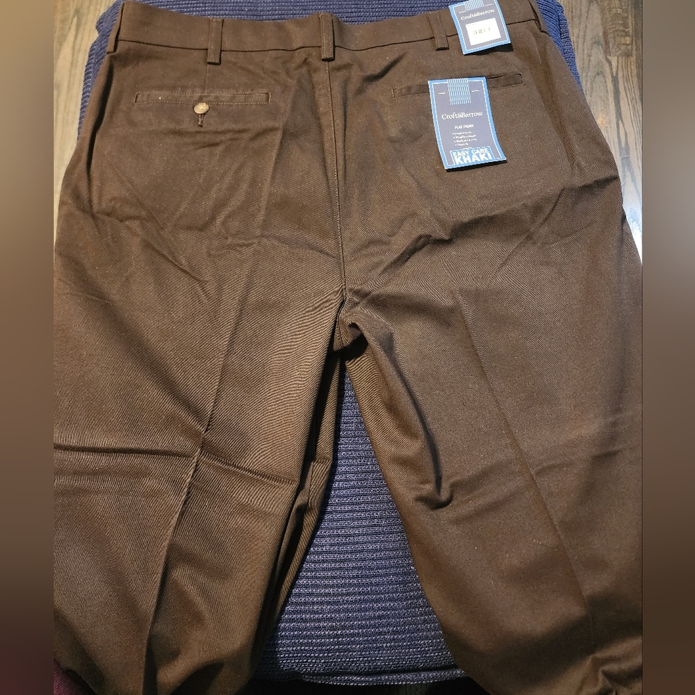 NWT Easy Care Brown Khakis